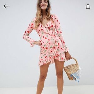 Asos Cherry print dress